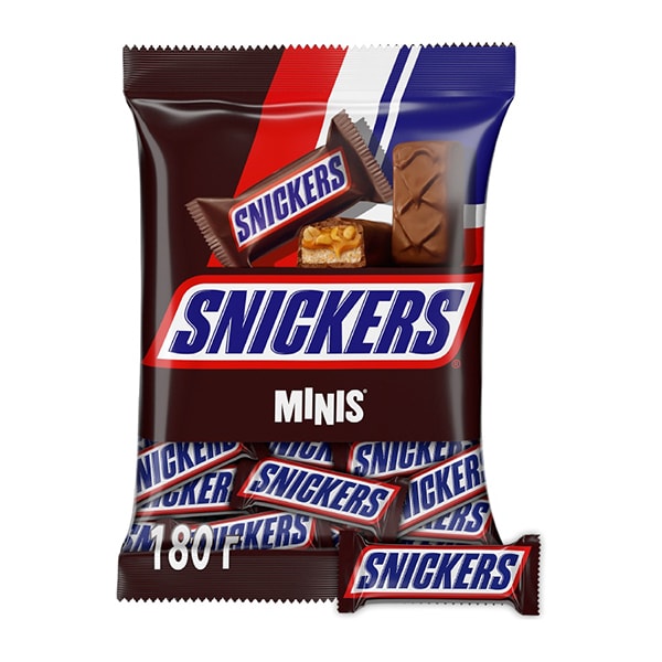 Конфеты шоколадные Snickers Minis 180 г.